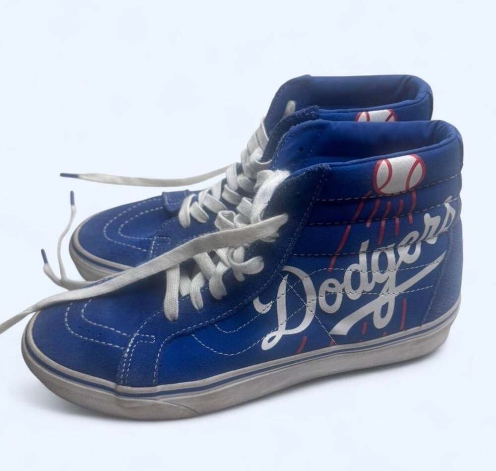Vans MLB x SK8-Hi Reissue Dodgers Sneakers Blue White